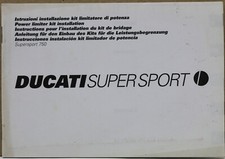 libretto ducati super sport kit limitatore potenza ss 750 912.7.136.1d 02-2000