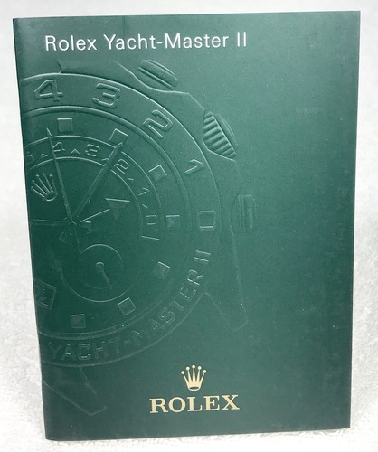 Rolex yacht master booklet - rolex, yacht-master