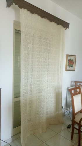 Tenda traforata all uncinetto - traforata, all'uncinetto