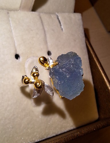 Anello con acquamarina - anello,