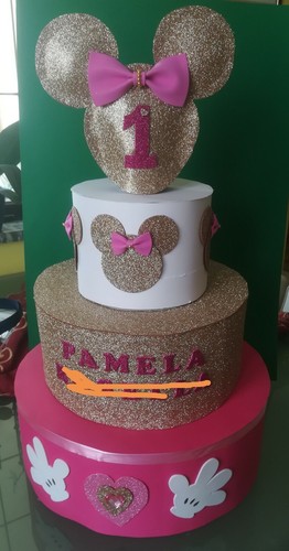 Torta scenografica tema minnie - scenografica,