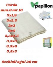 Telo telone occhiellato retinato bianco Pvc impermeabile antigelo copertura 140g