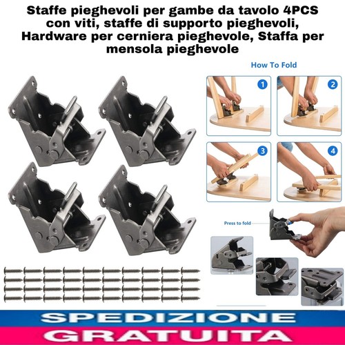 Staffe pieghevoli x - 4,