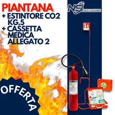 ESTINTORE  KG.5 CO2 + PIANTANA+ CASSETTA MEDICA ALL.2