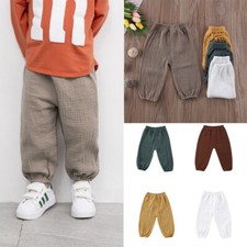 Pantaloni harem pantaloni fondo leggings bambino bambina ragazzo casual bloomers