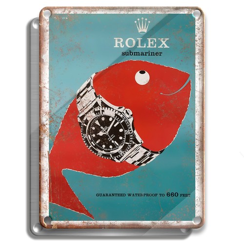 Insegna metallo orologio - in,