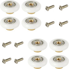 - 8 Cuscinetti Di Ricambio per Box Doccia/Ruote/Rotelle, Diametro 19 Mm, CY-103 