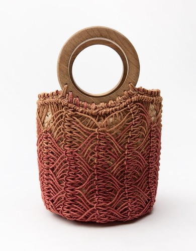 Zara borsa iuta con manico - zara,