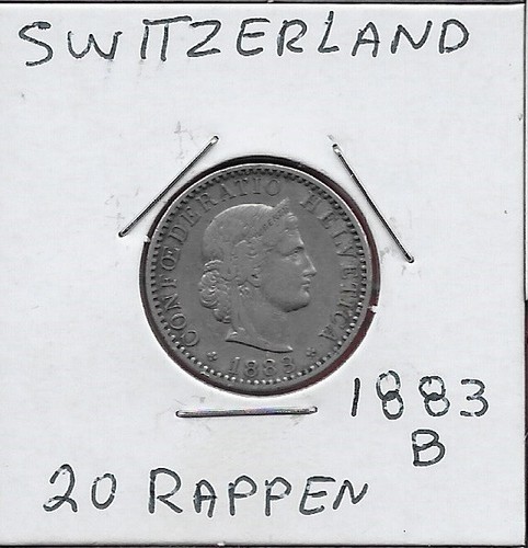 Svizzera rappen 1883 - 20, 1883-b