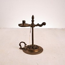 antico portacandele in ottone