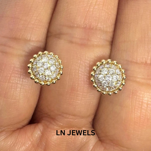 Orecchini perno 56 ct - a, 0,56