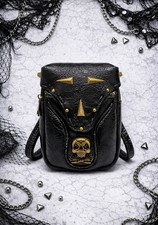 Mini borsa gothic nera con