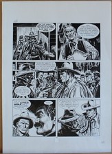 JOSE' ORTIZ - TAVOLA ORIGINALE TEX - 'IL CACCIATORE DI FOSSILI'