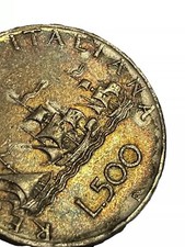 500 Lire Caravelle Giampaoli Venezia Venice moneta rara antica rare Old Coin