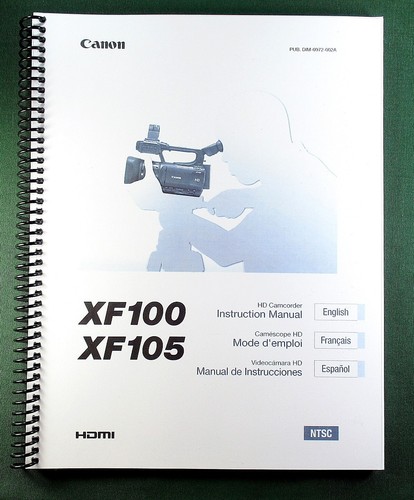 Canon xf100 xf105 manuale - xf105,