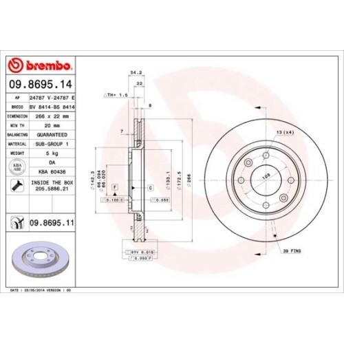 Disco freno brembo - freno,