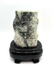 Vaso pennello uccellino casa