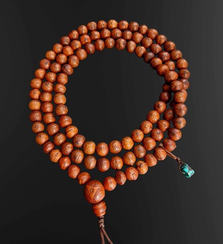 Bodhi seed prayer beads - seed,