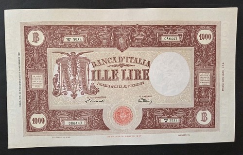 1000 lire grande - m,