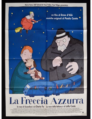 Manifesto freccia azzurra - manifesto,