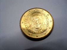 50 Centesimi 2015 Città del Vaticano Benedetto XVI con suo ritratto