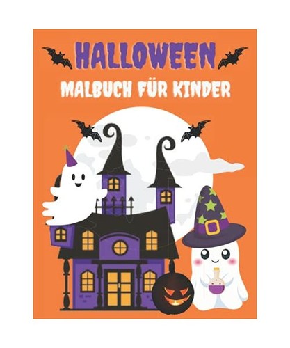 Halloween malbuch für kinder - malbuch,