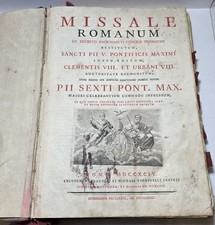 Libro Antico 1794 - Missale
