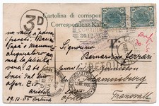 CORTINA D'AMPEZZO (BL)/AUSTRIAN CANCEL 1905-CIRCULATED TO SOUTH AFRICA /RETURNED