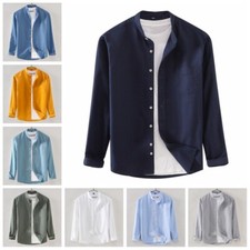 Camicie uomo tinta unita top