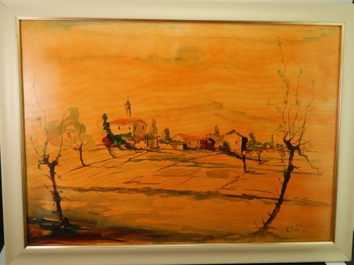 Dipinto del 1982 paesaggio - 1982,
