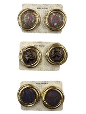 ORECCHINI CLIP BOTTONE METALLO