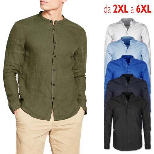 Camicia uomo lino taglie - uomo,