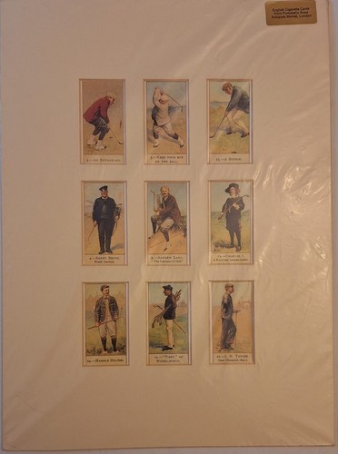 Golfers cigarette card 9pz - golfers,