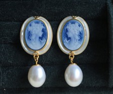 Orecchini D18 perla flora