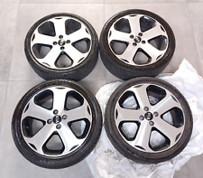 CERCHI LEGA KIA RIO 17"originali dritti con graffi GOMME NUOVE hankook Evergreen