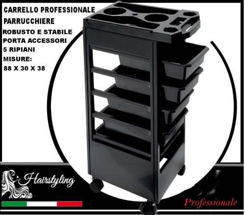 Carrello parrucchiere con - carrello,