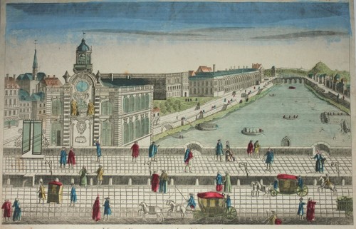 Vue optique estampe veue - vue, « veue