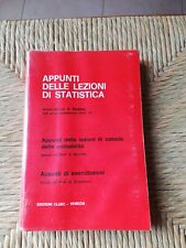 AA.VV. - Appunti Delle Lezioni Di Statistica - Edizioni Cluec 1972