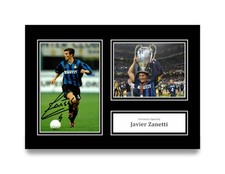 Foto firmata Javier Zanetti A4