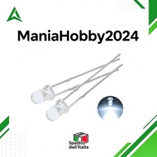 25 Pezzi LED Diodo 3mm Bianco