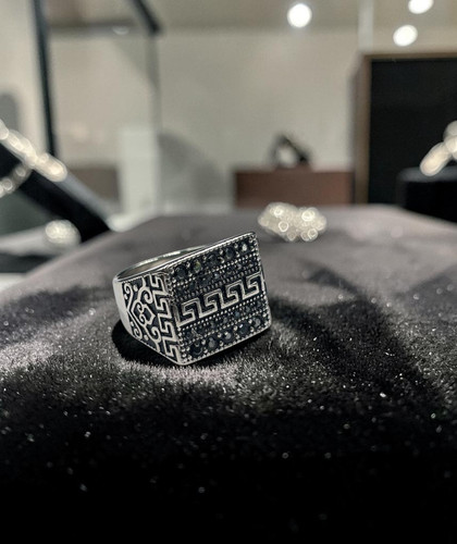 Anello per uomo acciaio - anello,