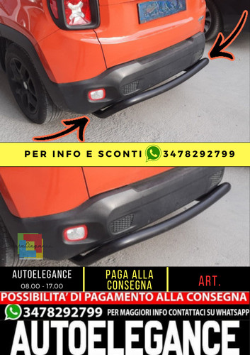 Bullbar posteriore nero - posteriore,