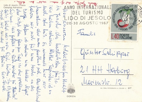 Italia 1966 cartolina con - 1966,