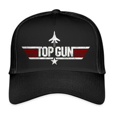 Cappellino camionista Top Gun Jet logo usato look