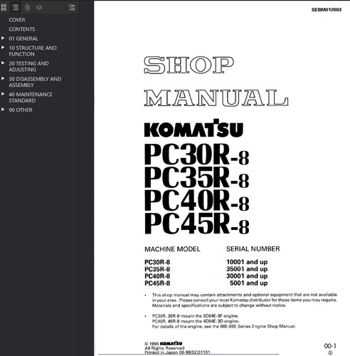 Komatsu pc30r pc35r - komatsu, pc30r-8