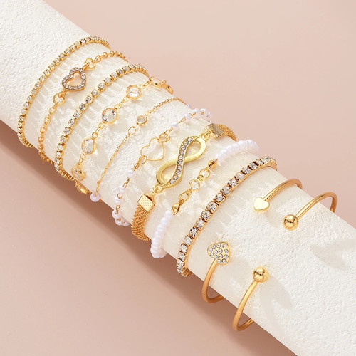 Set bracciali maglia - , catena
