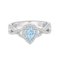 Anello Criss-Cross gambo pera