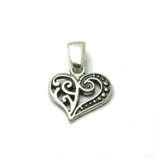 Ciondolo cuore in argento sterling timbrato 925 senza nichel