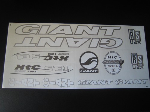 Adesivi giant xtc se1 bianco - adesivi,