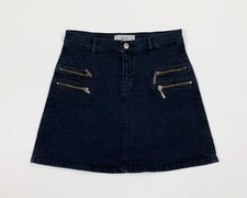 Mango denim gonna jeans donna usato size S blu minigonna conica fashion T8521